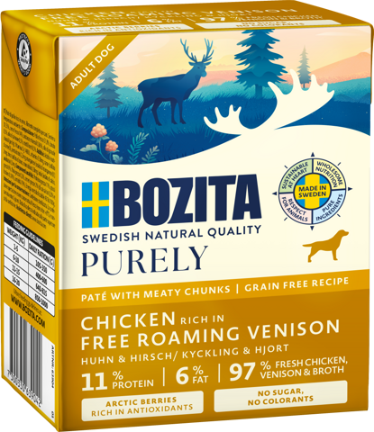 BOZITA Purely Paté mit Huhn & Hirsch